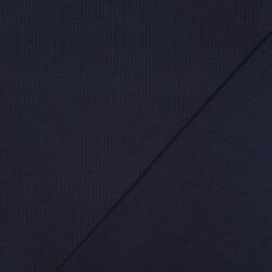 Puños de punto RIB Orgánico - azul oscuro