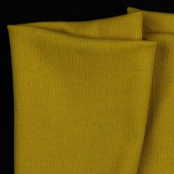 RIB knitted cuffs Organic - mustard
