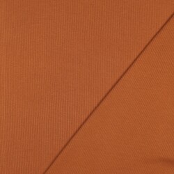 Ripp Strickbündchen Organic - steinrot