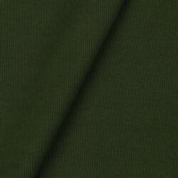 Polsini in maglia a costine Biologico - oliva scura