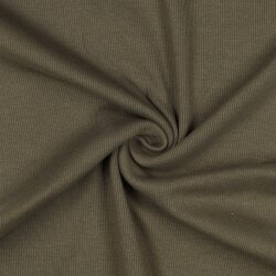 Ripp Strickbündchen Organic - dunkeloliv