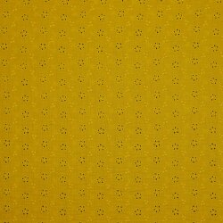 Muslin embroidered - dark yellow