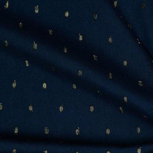 Viscose lurex - dark blue