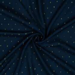Viscose lurex - dark blue