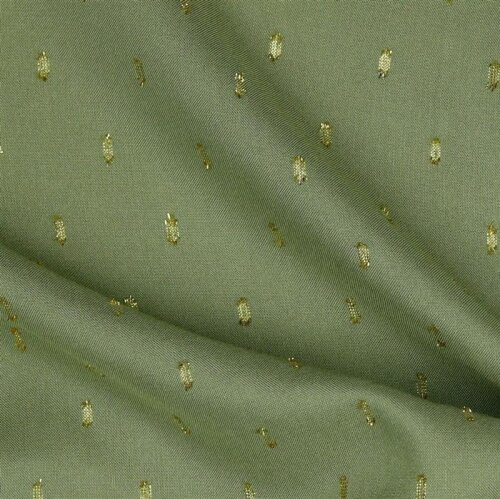 Viscose lurex - moss green