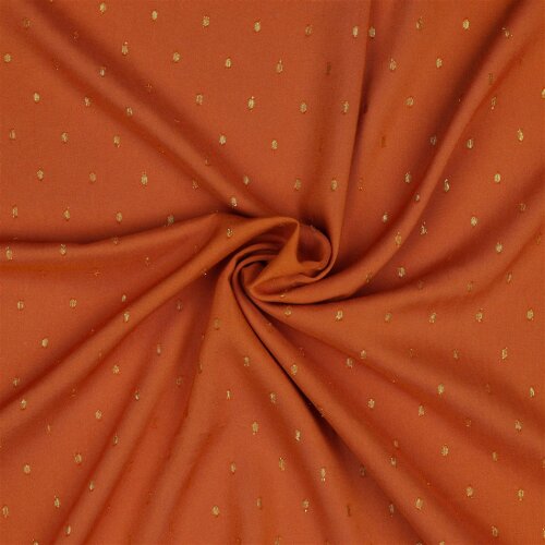 Viscose lurex - rouille légère