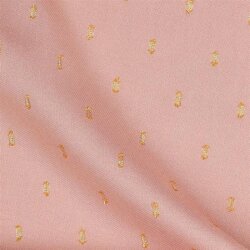 Viscose lurex - rose perle