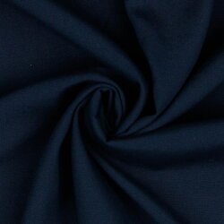 VISCOSE katoen popeline stretch - donkerblauw