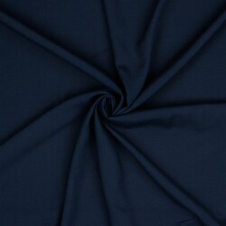 VISCOSE katoen popeline stretch - donkerblauw