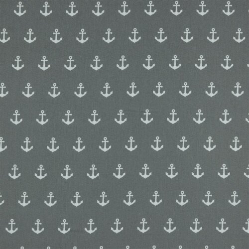 Popeline di cotone Anchor - grigio