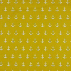 Cotton poplin anchor - yellow