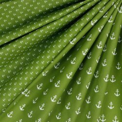 Anchor cotton poplin - green