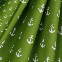Anchor cotton poplin - green