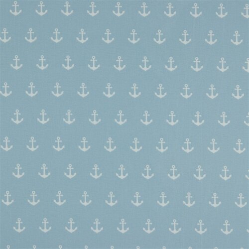 Popeline di cotone Anchor - azzurro