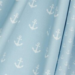 Anchor cotton poplin - light blue