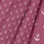 Popeline coton ancre - mauve