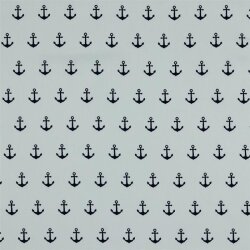 Cotton poplin anchor - white/BLACK