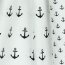 Cotton poplin anchor - white/BLACK