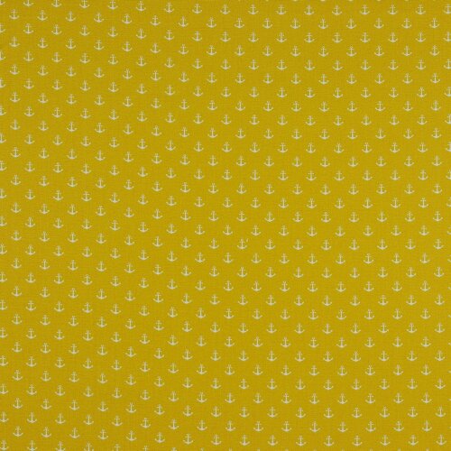 Ancla pequeña de popelín de algodón - amarillo