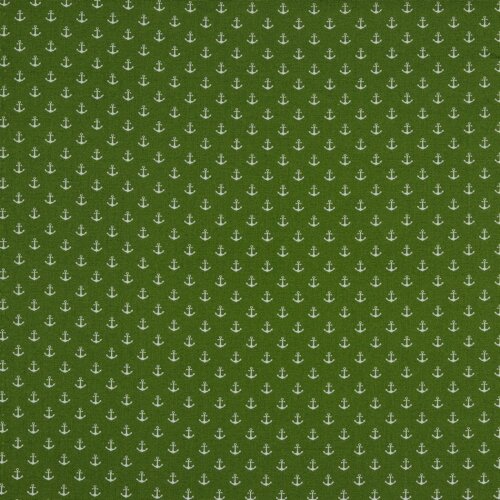 Ancla pequeña de popelín de algodón - verde
