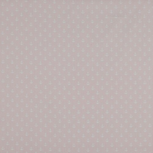 Anclas pequeñas de popelina de algodón - rosa claro