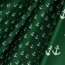 Cotton poplin small anchors - dark green