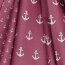 Cotton poplin small anchor - mauve