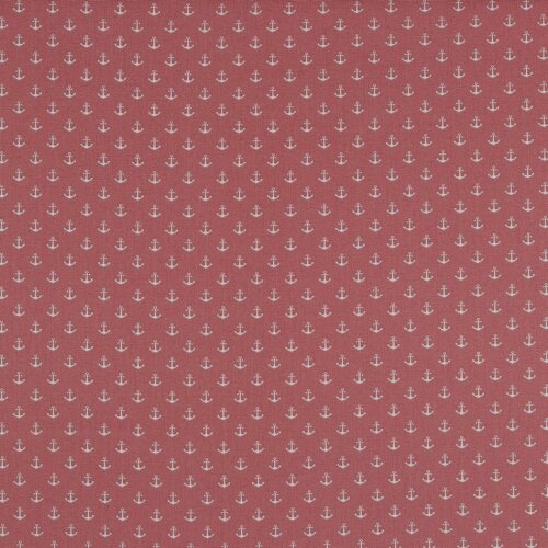 Anclas pequeñas de popelina de algodón - rosa perla