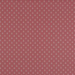 Cotton poplin small anchors - pearl pink