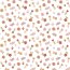 Cotton poplin colourful flowers - white