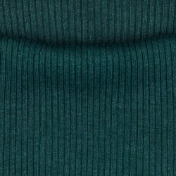 HEAVY RIB knitted cuffs - dark green mottled