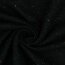 Plyšová mikina barevné skvrny - černá