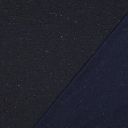 Cuddly sweatshirt colorful speckles - dark navy blue mottled