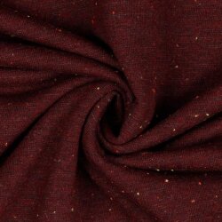 Cuddly sweatshirt colorful speckles - dark burgundy mottled