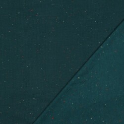 Cuddly sweatshirt colorful speckles - dark cyan blue