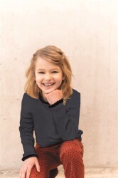 Poignets tricotés RIB - anthracite tacheté