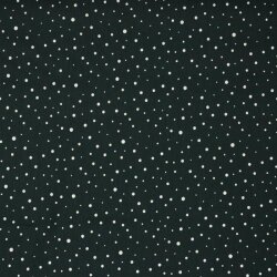 Cotton poplin glitter dots - black