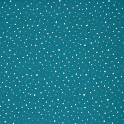 Cotton poplin glitter dots - dark petrol