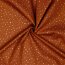 Cotton poplin glitter dots - light rust