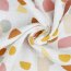 Muslin Organic Geometric Shapes - white