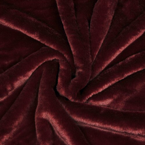 Faux fur Premium - bordeauxrood