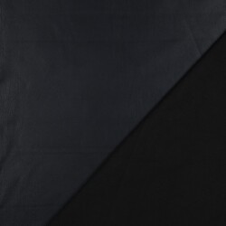 Kunstleder Metallik-Glanz Soft Stretch - dunkelblau