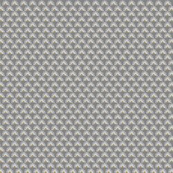 Cotton poplin FANTASY flowers - stone grey/grey