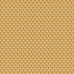 Cotton poplin FANTASY flowers - honey yellow