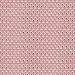 Cotton poplin FANTASY flowers - pearl pink