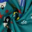 Cotton poplin pirates - emerald