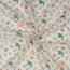 Cotton poplin digital autumn flowers - white