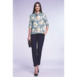 Cotton Jersey Organic Magnolia - dark blue