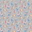 Cotton poplin digital message in a bottle - light grey