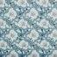 Canvas Digital Flowers - tint blauw